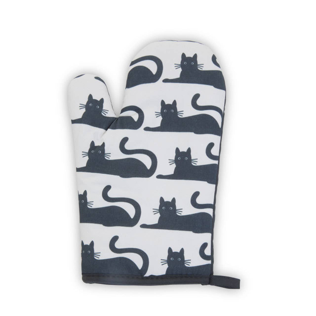 Premier Housewares Black Cat Single Oven Glove