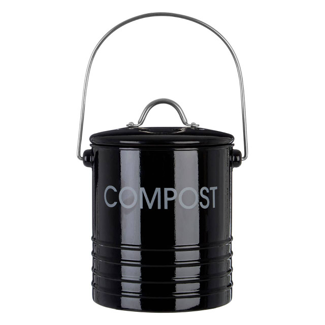 premier housewares Black Compost Bin with Handle