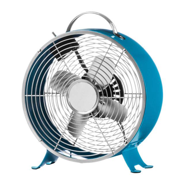 premier housewares Blue Retro Desk Fan