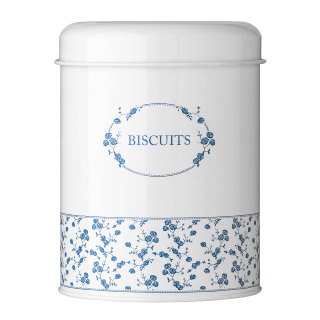 Premier Housewares Blue Rose Biscuit Canister