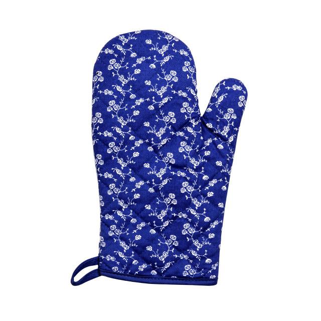Premier Housewares Blue Rose Single Oven Glove