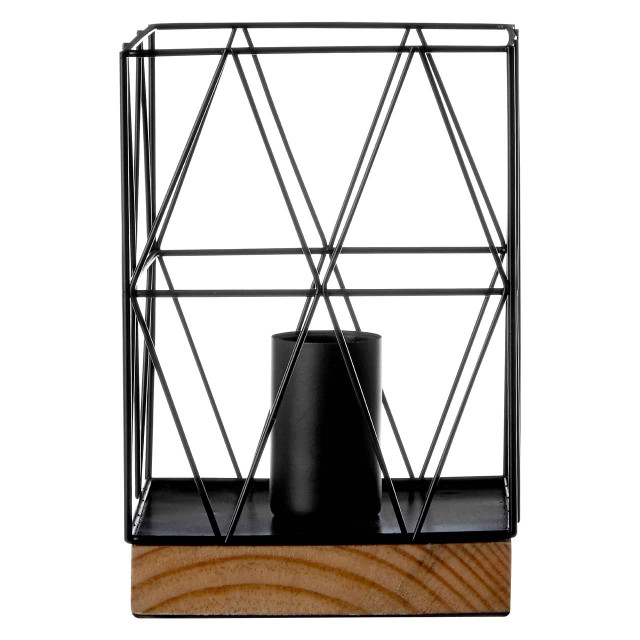 Premier Housewares Bode Black Metal Table Lamp