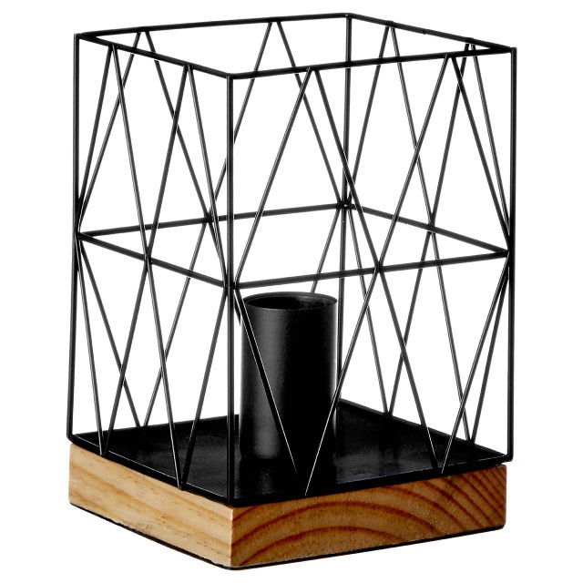 Premier Housewares Bode Black Metal Table Lamp