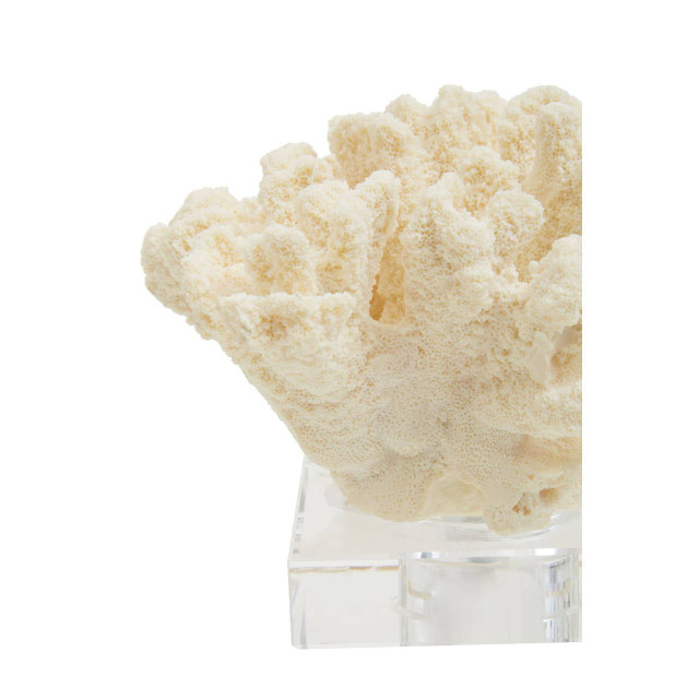 Premier Housewares Boho Large White Coral Decor