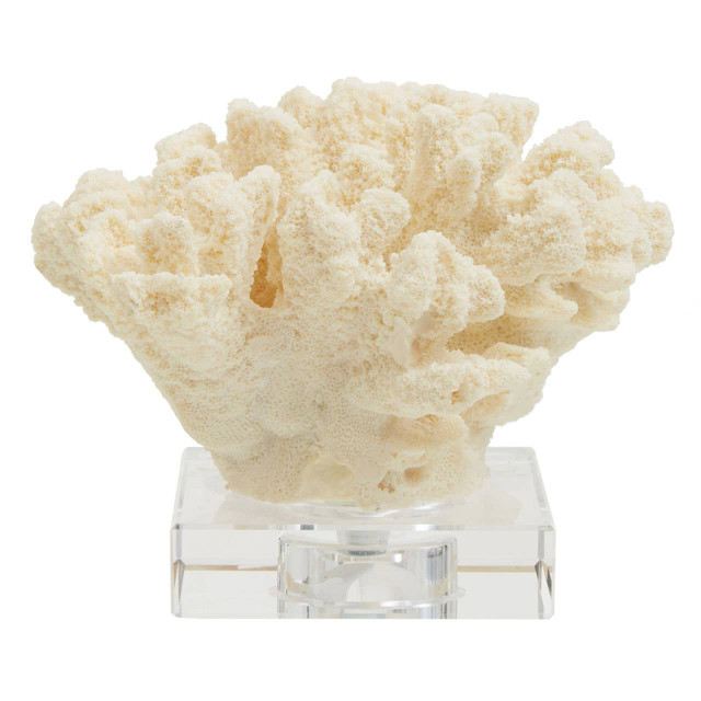 premier housewares Boho Large White Coral Decor