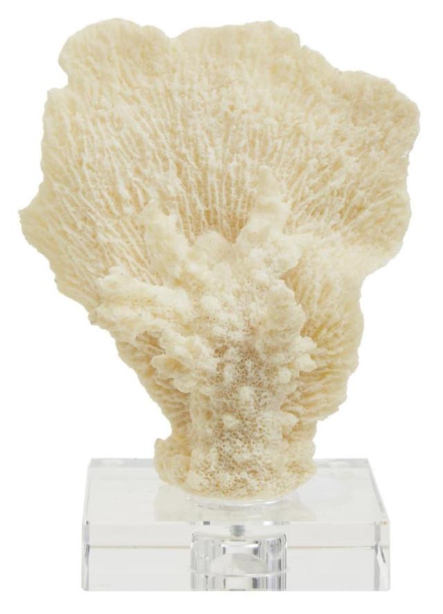 premier housewares Boho Small White Coral Decor