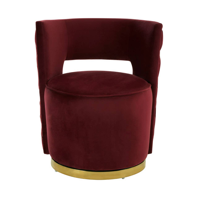 Premier Housewares Bola Wine Velvet Chair