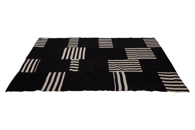 Premier Housewares Bosie Black And White Rug