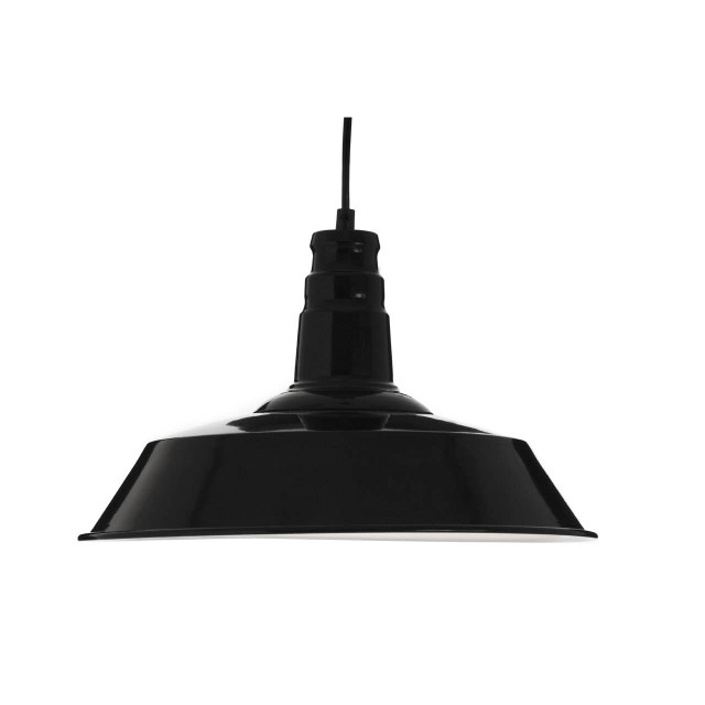 Premier Housewares Brant Black Pendant Light