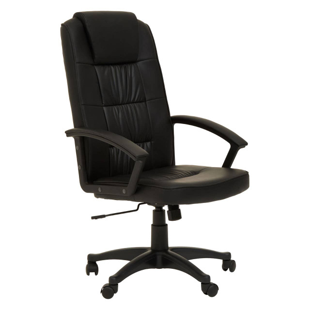 Premier Housewares Brent Black Home Office Chair