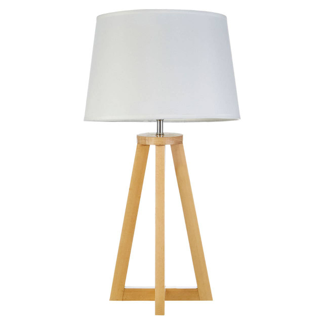 Premier Housewares Brett Pine Wood Table Lamp
