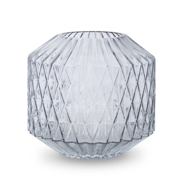 Premier Housewares Brice Large Grey Glass Vase