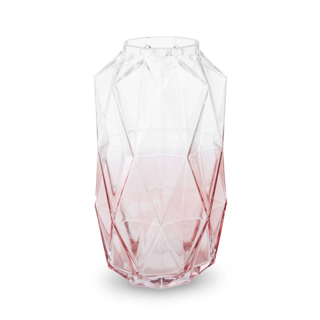premier housewares Brice Large Pink Glass Vase