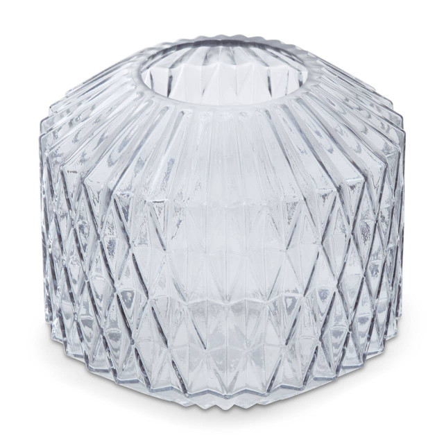 Premier Housewares Brice Small Grey Glass Vase