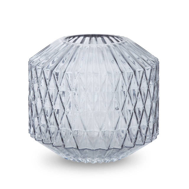 premier housewares Brice Small Grey Glass Vase