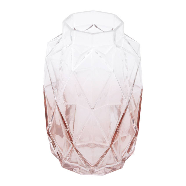 Premier Housewares Brice Small Pink Glass Vase