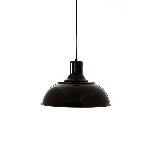 premier housewares Brook Black Metal Pendant Light