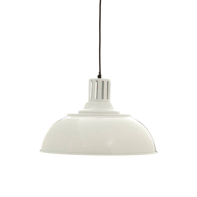 Premier Housewares Brook White Metal Pendant Light
