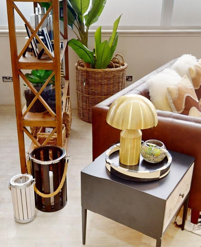 Premier Housewares Brooke White Wood Table Lamp