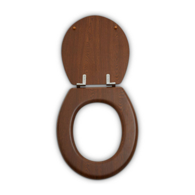 Premier Housewares Brooks Dark Oak Toilet Seat