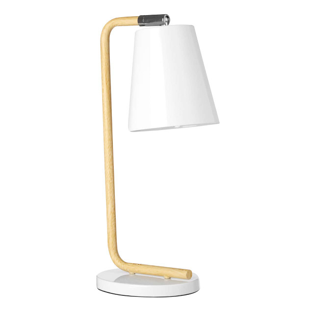 Premier Housewares Bruin White Table Lamp