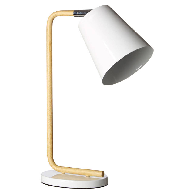 premier housewares Bruin White Table Lamp