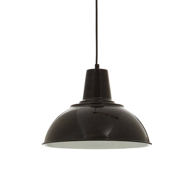 Premier Housewares Bryen Black Metal Pendant Light