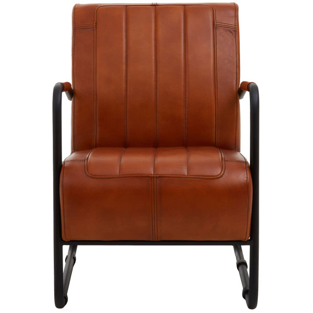 Premier Housewares Buffalo Tan Leather Armchair