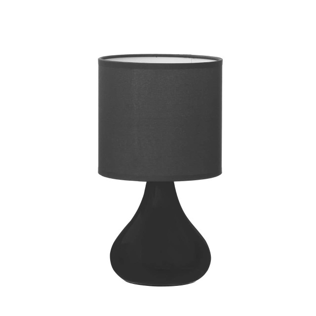 Premier Housewares Bulbus Grey Ceramic Table Lamp