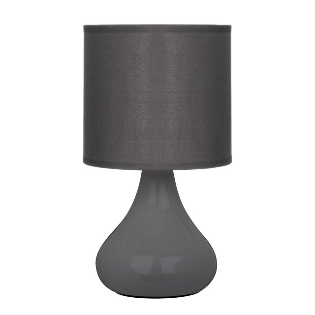 premier housewares Bulbus Grey Ceramic Table Lamp