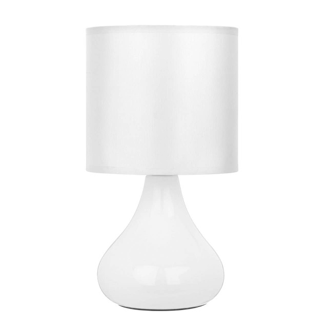 Premier Housewares Bulbus White Ceramic Table Lamp