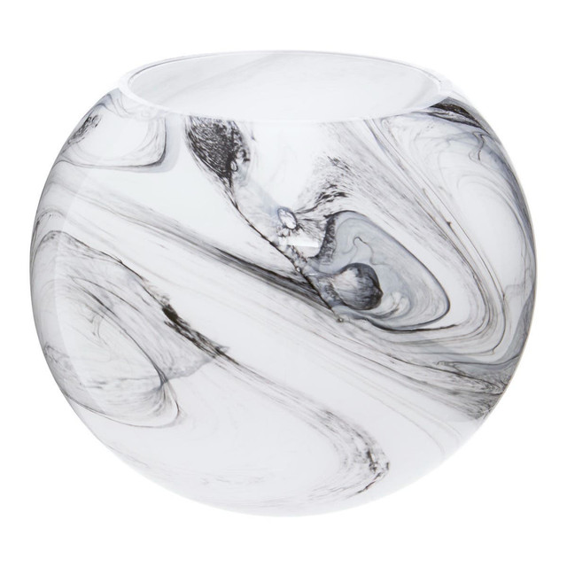 Premier Housewares Cabell Marble Design Glass Vase
