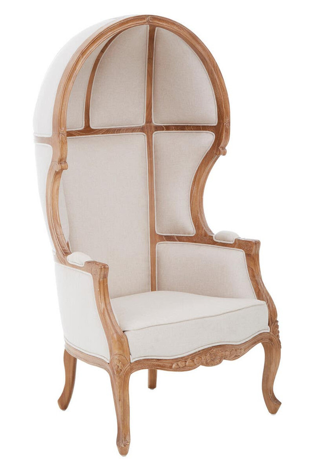 Premier Housewares Cabra Cream Dome Chair