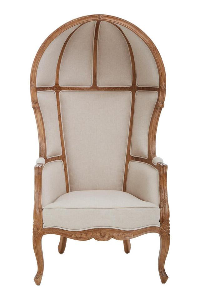 Premier Housewares Cabra Cream Dome Chair