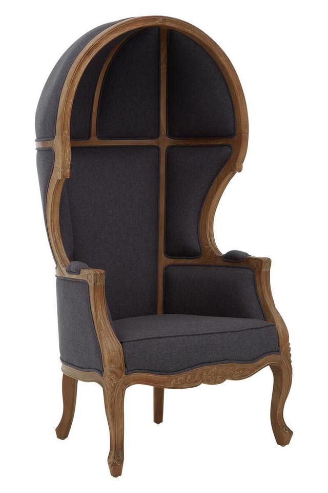 premier housewares Cabra Graphite Grey Dome Chair