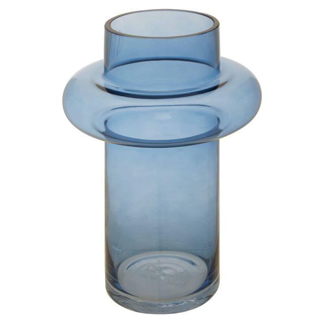 Premier Housewares Cabrina Large Blue Glass Vase