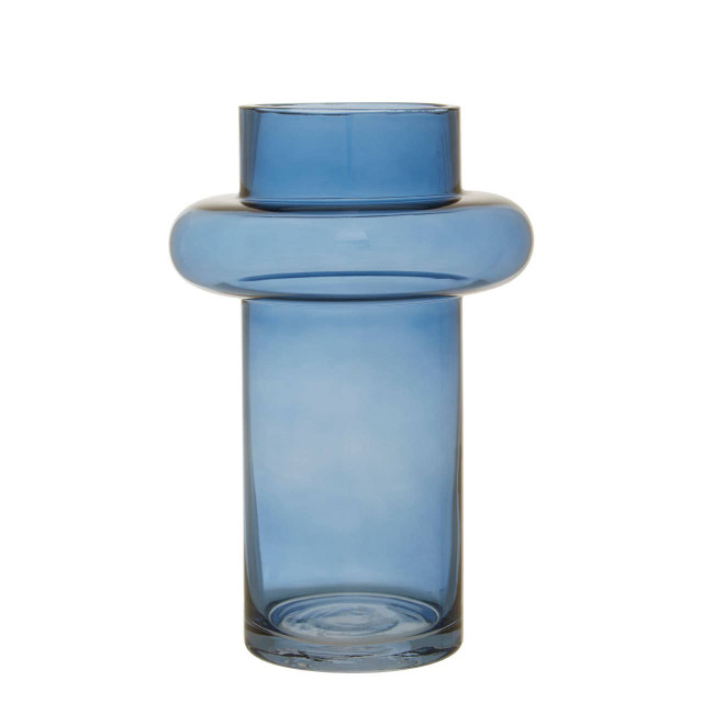 Premier Housewares Cabrina Small Blue Glass Vase