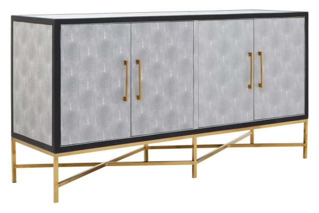 Premier Housewares Cadiz Grey Shagreen Sideboard