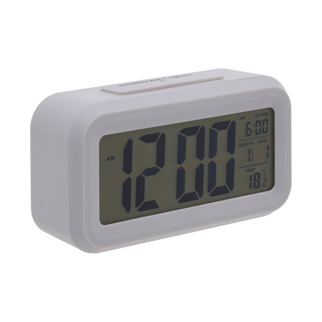 Premier Housewares Camran Grey LCD Digital Clock