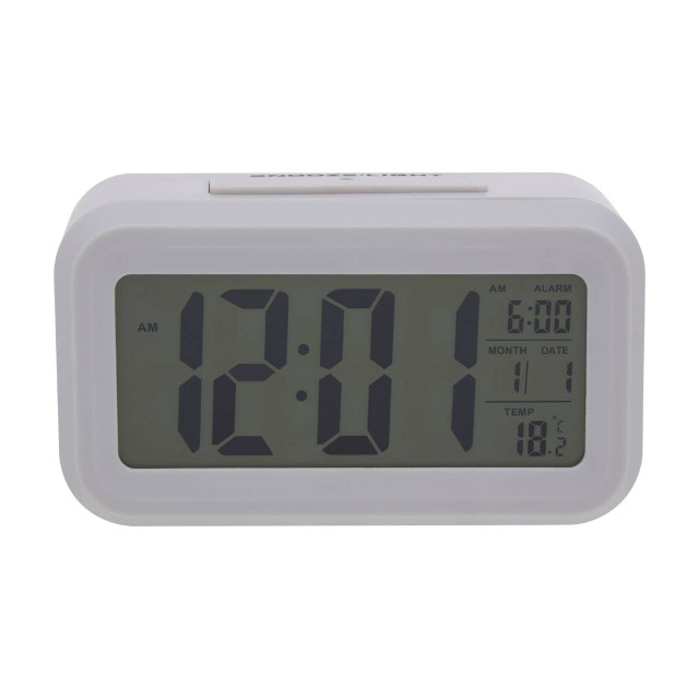 Premier Housewares Camran Grey LCD Digital Clock