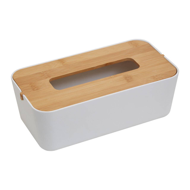 Premier Housewares Canyon White Tissue Box