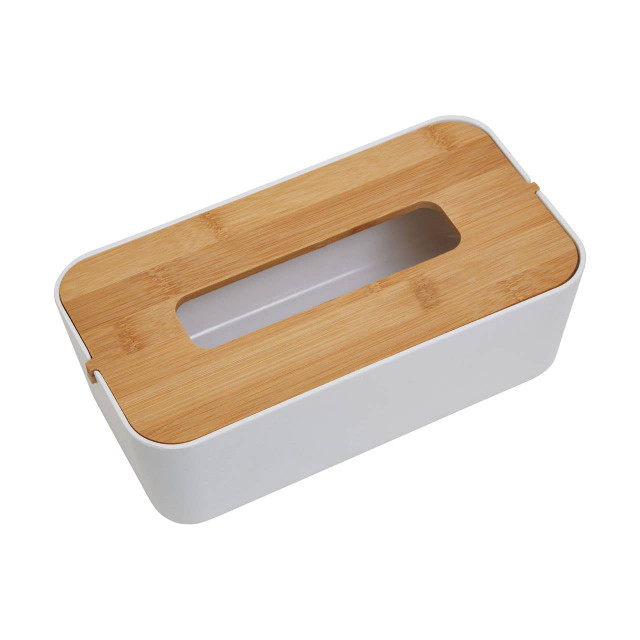 Premier Housewares Canyon White Tissue Box