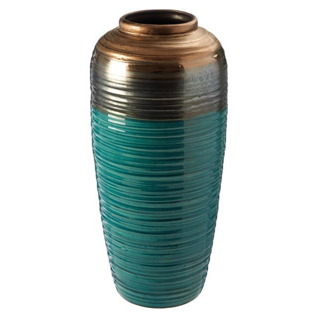 Premier Housewares Capri Large Ribbed Ceramic Vase