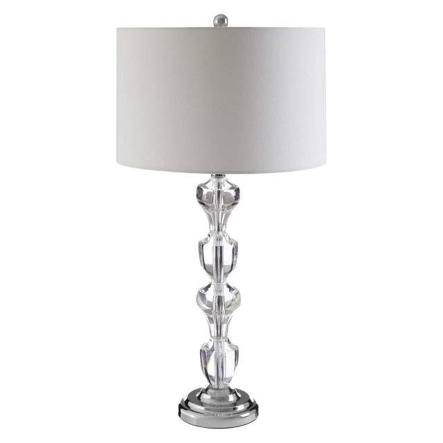 Premier Housewares Carine Glass Table Lamp
