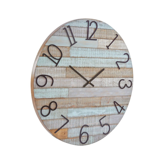 Premier Housewares Castlewood Fir Wood Clock