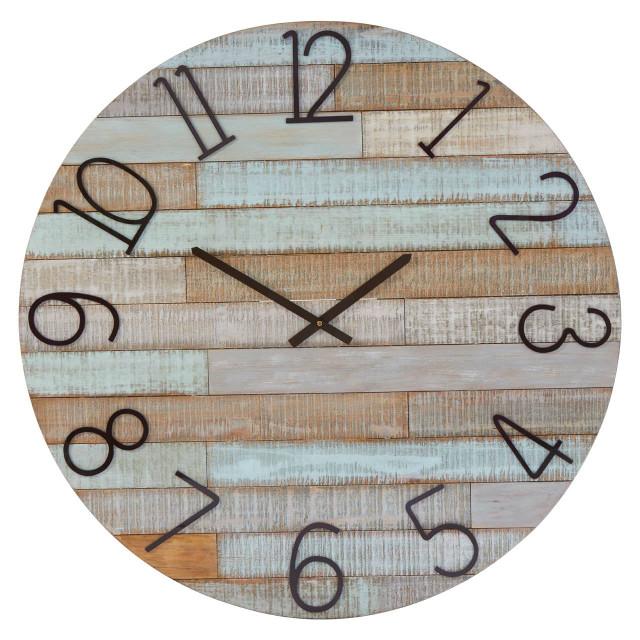 premier housewares Castlewood Fir Wood Clock