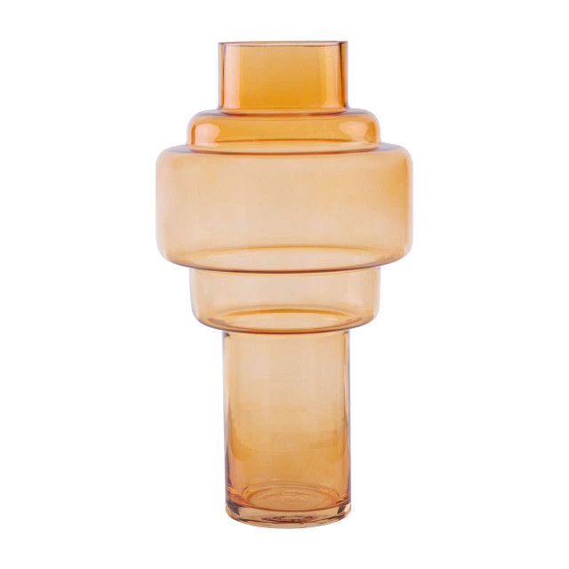 Premier Housewares Cayden Large Orange Glass Vase