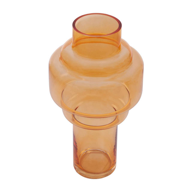 Premier Housewares Cayden Large Orange Glass Vase