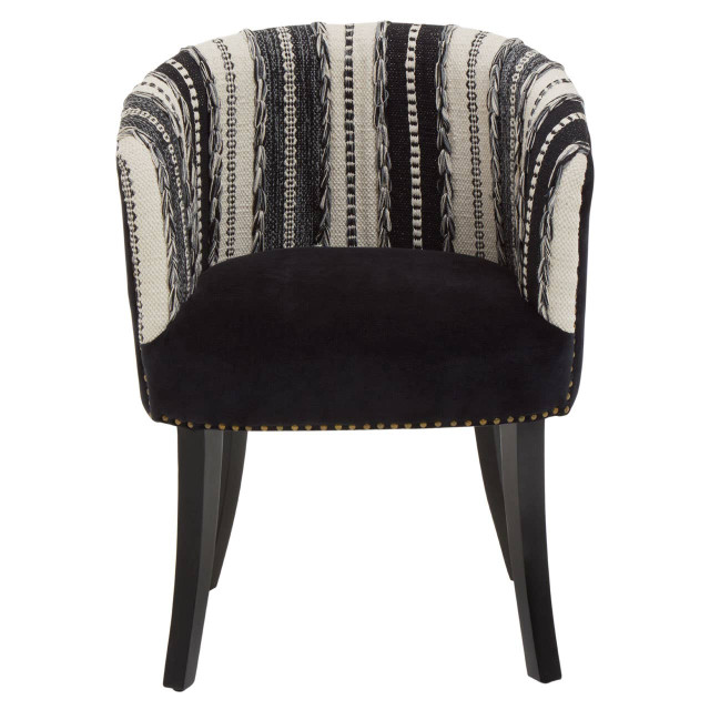 Premier Housewares Cefena Black And White Chair