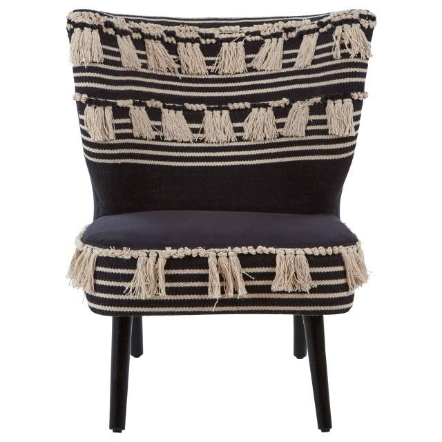Premier Housewares Cefena Black Moroccan Chair